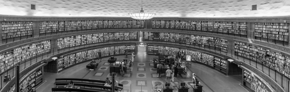 StockholmLibraryBWPano